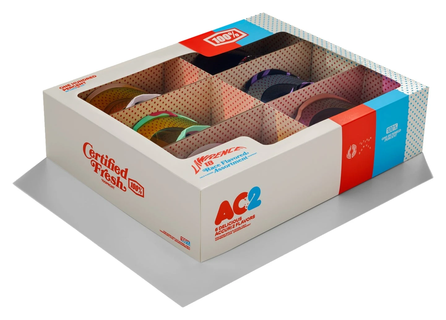 100% Accuri 2 Jett Lawrence Donut Goggle 6-Pack 4 100% Accuri 2 Jett Lawrence Donut Goggle 6-Pack - Image 2