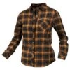 Fasthouse Honey Women's Flannel 1 Fasthouse Honey Women's Flannel -Moto Gear Shop fasthouse honey womens flannel gold black