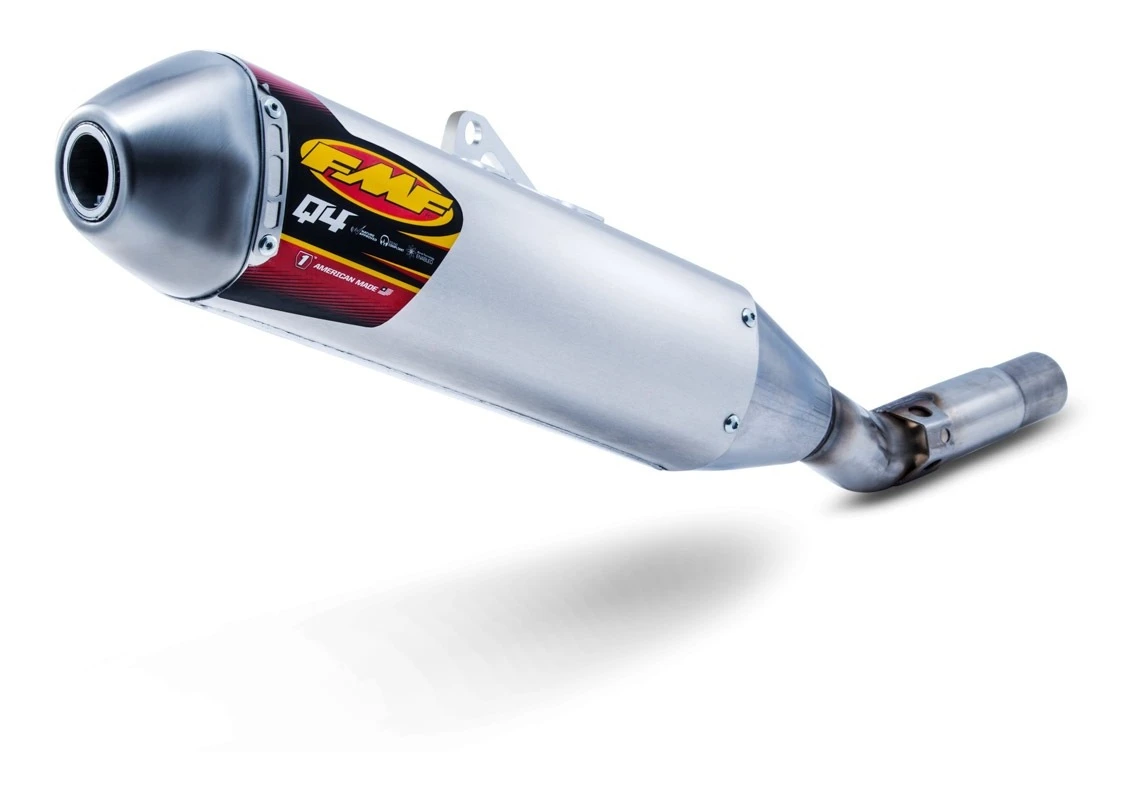 FMF Q4 HEX S/A Slip-On Exhaust Yamaha YZ450F / FX / WR450F 2018-2023 Stainless Steel/Aluminum/Stainless Steel [Blemished - Very Good]