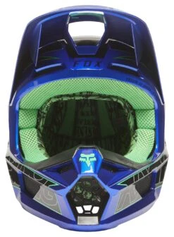 Fox Racing V1 Peril Helmet -Moto Gear Shop fox racing v1 peril helmet blue 1