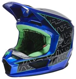Fox Racing V1 Peril Helmet -Moto Gear Shop fox racing v1 peril helmet blue 2