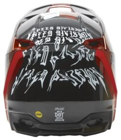 Fox Racing V1 Peril Helmet -Moto Gear Shop fox racing v1 peril helmet red 3