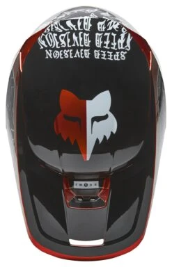 Fox Racing V1 Peril Helmet -Moto Gear Shop fox racing v1 peril helmet red 4