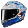 HJC RPHA 1N Espargaro Helmet -Moto Gear Shop hjcrpha1 n espargaro helmet silver blue orange