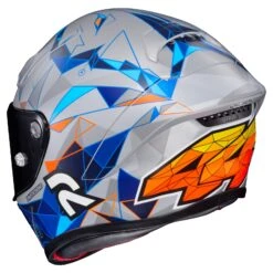 HJC RPHA 1N Espargaro Helmet -Moto Gear Shop hjcrpha1 n espargaro helmet silver blue orange 3