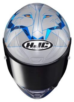 HJC RPHA 1N Espargaro Helmet -Moto Gear Shop hjcrpha1 n espargaro helmet silver blue orange 4