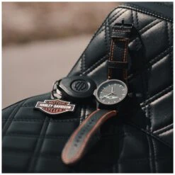 Hogwatch Key Fob Wrist Watch For Harley Davidson -Moto Gear Shop hogwatch key fob wrist watch black orange 2