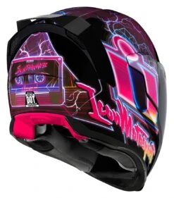 Icon Airflite Synthwave Helmet -Moto Gear Shop icon airflite synthwave helmet purple 2