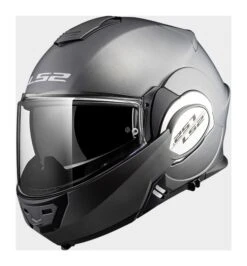 LS2 Valiant Helmet -Moto Gear Shop ls2 helmets valiant modular motorcycle helmet with sunshield matte titanium