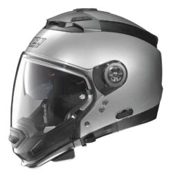Nolan N44 EVO Helmet -Moto Gear Shop nolan helmets n44 evo solid helmet platinum silver