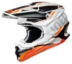 Shoei VFX-EVO Allegiant Helmet -Moto Gear Shop shoei vfxevo allegiant helmet white black orange