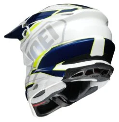 Shoei VFX-EVO Allegiant Helmet -Moto Gear Shop shoei vfxevo allegiant helmet white blue yellow 2
