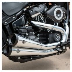 S&S Cycle Grand National Exhaust System For Harley Softail 2018-2023 -Moto Gear Shop ss grand national exhaust system for harley softail20182019 chrome 2