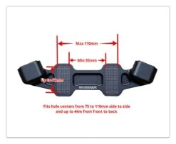 Woodcraft Universal Clip-On Risers W/ Adapter Plate -Moto Gear Shop woodcraft universal clip on risersw adapter plate 2