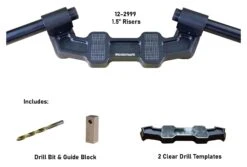 Woodcraft Universal Clip-On Risers W/ Adapter Plate -Moto Gear Shop woodcraft universal clip on risersw adapter plate 4
