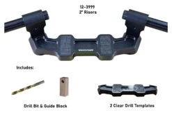 Woodcraft Universal Clip-On Risers W/ Adapter Plate -Moto Gear Shop woodcraft universal clip on risersw adapter plate 5