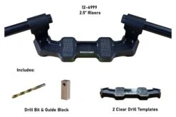 Woodcraft Universal Clip-On Risers W/ Adapter Plate -Moto Gear Shop woodcraft universal clip on risersw adapter plate 6