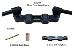 Woodcraft Universal Clip-On Risers W/ Adapter Plate -Moto Gear Shop woodcraft universal clip on risersw adapter plate 8